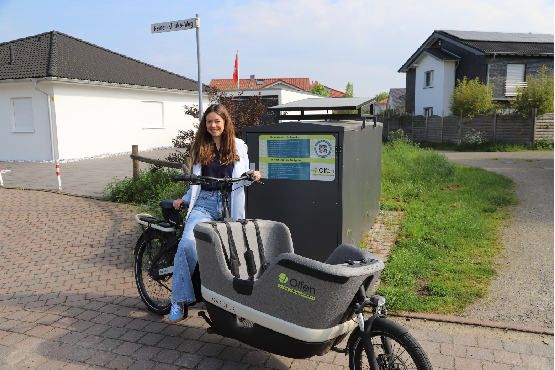 Lastenrad Appelstiege am Reiner-Klimke-Weg (Foto: WK für Stadt Olfen)